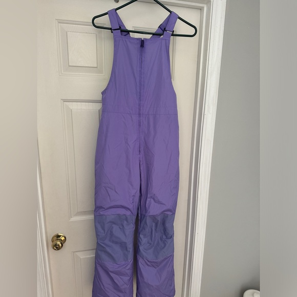 LANDSEND Youth Size 14 Snow Bibs. Color- Purple, Inseam 27 inches. Gently used - Picture 4 of 8